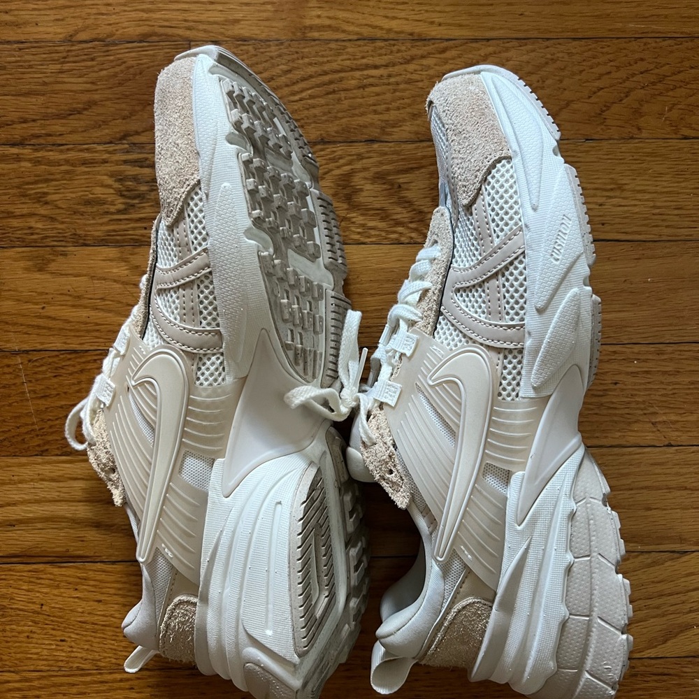 Nike White and Cream V2K Shoes